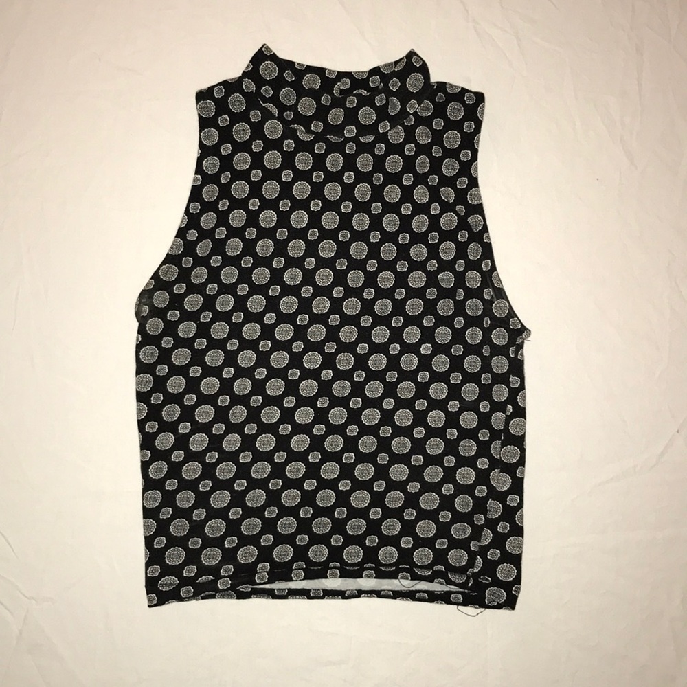 Geometric Pattern Fashion Turtleneck